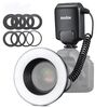 Godox ML-150II On-camera Macro Ring Flash Light con 8 anelli adattatori di diverse dimensioni (nero)