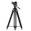 Fotopro DV-3A Heavy Duty testa fluida in lega di alluminio treppiede video (nero)