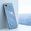 Per iPhone 16e XINLI Custodia per telefono in TPU elettroplaccato 6D con bordo dritto (blu celeste)