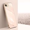 Per iPhone 16e XINLI Custodia per telefono in TPU con placcatura 6D e bordo dritto (rosa)