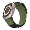 Per Apple Watch 42mm / 41mm / 40mm / 38mm Kalebol Simple Cinturino in nylon a due sezioni (verde militare)