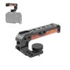 PULUZ Maniglia superiore in legno per fotocamera da 3/8 di pollice con attacco per scarpa fredda (nero)