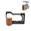Per Sony Alpha 7C / ILCE-7C / A7C PULUZ Manico in legno Metallo Camera Cage Stabilizzatore Rig