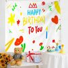 Layout di compleanno Panno da appendere Panno da parete per foto per bambini, dimensioni: 150x200 cm Velluto(29)