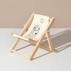 Artigianato in legno Mini desktop ornamento Fotografia Giocattoli Sedia da spiaggia Supporto per telefono, Stile: G