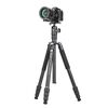Fotopro X-go Chameleon E 2 Treppiede monopiede 2 in 1 in alluminio a 4 sezioni (nero)