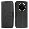 Per Realme 14 Pro+ Custodia per telefono in pelle con fibbia e texture in vitello con cuciture (nero)