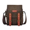 Cwatcun N1 Borsa fotografica per fotocamera digitale impermeabile in tela multifunzionale retrò, dimensioni: 18 x 12,5 x 21 cm Caffè
