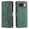 Per Google Pixel 10/10 Pro Custodia per telefono in pelle di vitello con cuciture effetto pelle di vitello (verde)