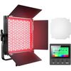 Pixel K80 RGB 45W 2600-10000K 552 LED Fotografia Lampada da pannello con luce di riempimento con display LCD, set standard con spina americana
