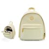 Cwatcun D125 Borsa per fotocamera piccola a tracolla Zaino DSLR per pendolari casual (Bianco)