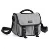 Baona BN-H017 Photography SLR / Micro Single Cross-Body Camera Storage Bag, Colore: M Grigio