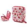 Cwatcun D156 Borsa portaoggetti portatile grande Borsa per fotocamera rigida Microslice piccola (rosa fragola)