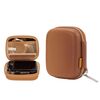 Cwatcun H45 Mini Borsa portaoggetti Piccola Microslice Borsa per fotocamera digitale Borsa rigida impermeabile in PU (marrone)
