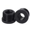 2 pezzi Adattatore in metallo da 3/8 femmina a 5/8-27 maschio Viti Supporto per microfono Conversione Accessori per foto (nero)