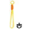 BRDRC Sports Camera Lanyard con vite da 1/4 di pollice, anti-perdita, cinturino da polso, accessori (corda gialla, nodo arancione)