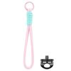 BRDRC Sports Camera Lanyard con vite da 1/4 di pollice, anti-perdita, cinturino da polso, accessori (corda rosa chiaro, nodo blu)