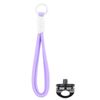 BRDRC Sports Camera Lanyard con vite da 1/4 di pollice, anti-perdita, cinturino da polso, accessori (corda viola, nodo bianco)