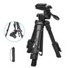 Treppiede per fotocamera regolabile YUNTENG VCT-608 da 11,8 a 25,4 pollici con testa panoramica a 3 vie con rotazione a 360 gradi e gancio di gravità (nero)