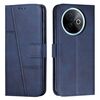 Per vivo Y39 5G Custodia per telefono in pelle con fibbia con texture di vitello con cuciture globali (blu)