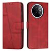 Per vivo Y39 5G Custodia per telefono in pelle con fibbia con texture di vitello con cuciture globali (rosso)
