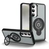 Custodia magnetica con supporto ad anello per Samsung Galaxy S23 5G (grigio)