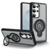 Custodia magnetica con supporto ad anello per Samsung Galaxy S24 Ultra 5G (grigio)