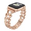 Per Apple Watch 46mm / 49mm / 45mm / 44mm Cinturino in lega di zinco a forma di V Kalebol (oro rosa)