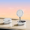 K10B Supporto per telefono pieghevole magnetico girevole per auto (bianco)