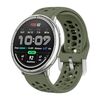 Per Amazfit Active 2 Cinturino sportivo in silicone con fibbia argentata (verde militare)
