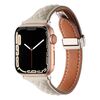 Per Apple Watch 42mm / 41mm / 40mm / 38mm Cinturino in pelle con fibbia magnetica Kalebol Diamond Pattern (Starlight)