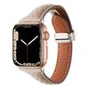 Per Apple Watch 42mm / 41mm / 40mm / 38mm Cinturino in pelle con fibbia magnetica Kalebol Diamond Pattern (albicocca)