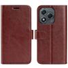 Custodia per telefono in pelle con flip orizzontale per Honor 400 Lite R64 (marrone)