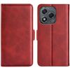 Custodia per telefono in pelle con chiusura magnetica orizzontale a doppio lato per Honor 400 Lite (rosso)