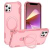 Per iPhone 14 Pro Yingcai Gears MagSafe Holder Custodia antiurto per telefono (rosa)