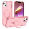 Per iPhone 14 Plus Yingcai Gears MagSafe Holder Custodia antiurto per telefono (rosa)