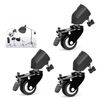 Ruote per treppiede YUNTENG VCT-800 per studio fotografico, 3 pezzi