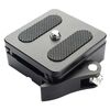 Kit piastra e morsetto a sgancio rapido per fotocamera P50 con filettatura da 3/8 di pollice per stabilizzatori, treppiedi, monopiedi, cursori