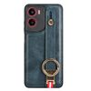 Per Motorola Moto G05 / E15 4G Custodia per telefono con cinturino in pelle (blu)