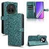 Per Realme P3 Pro Custodia per telefono in pelle con trama a nido d'ape (verde)