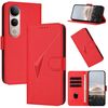 Per vivo V50 Lite 4G / 5G Custodia in pelle con fibbia a motivo triangolare (rosso)