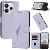 Custodia in pelle con fibbia a triangolo per Redmi Note 14 4G da 164,84 mm (viola chiaro)