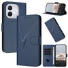 Custodia in pelle con fibbia a motivo triangolare per Honor 400 Lite (blu reale)