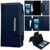 Per Samsung Galaxy A26 5G Custodia multifunzionale in pelle con portafoglio per 7 carte (blu reale)