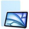 Per iPad Air 13 2025 / 2024 / Pro 12.9 ZGA Genre Series Custodia per tablet in pelle con cerniera a Y con slot per penna (blu)