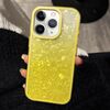 Per iPhone 11 Pro Max PC Lens Ring Gradient Shell Texture 3 in 1 Custodia per telefono (giallo)