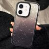 Per iPhone 11 PC Lens Ring Gradient Shell Texture 3 in 1 Custodia per telefono (nero)