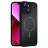 Per iPhone 13 Custodia sottile in vetro AG con protezione per la pelle e MagSafe (nero)