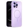 Per iPhone 12 Pro Custodia sottile in vetro AG con protezione MagSafe Skin-feel (viola)