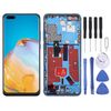 Per Huawei P40 Pro TFT LCD Screen Digitizer Assembly completo con telaio, non supporta l'identificazione delle impronte digitali (blu)